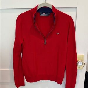 Vineyard Vines Boy’s Red Zip-Up Sweater